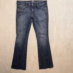 7 For All Mankind Womens Dark Wash‎ Bootcut Jeans Size 27
